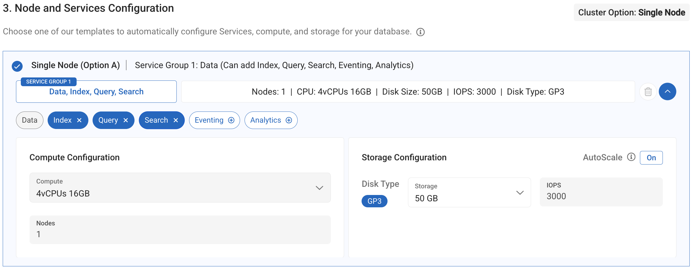 Configure Single Node Services